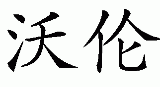 Chinese name for Warren