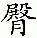 Chinese symbol for hip