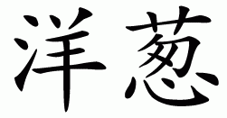 Chinese symbol for onion
