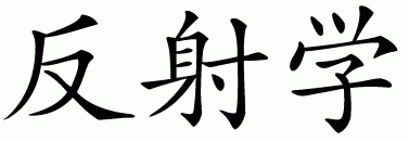 Chinese symbol for reflexology